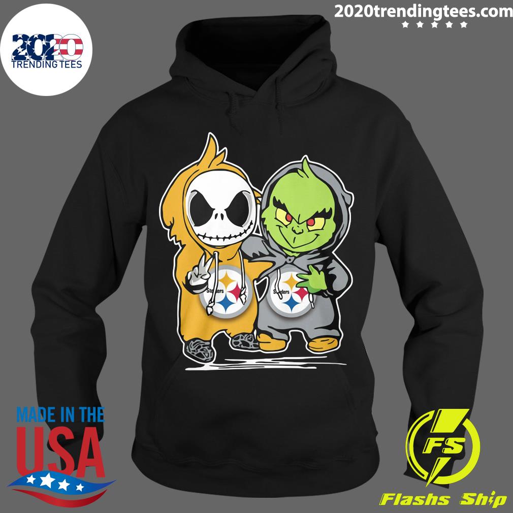 Pittsburgh Steelers baby Jack Skellington and Grinch shirt, hoodie