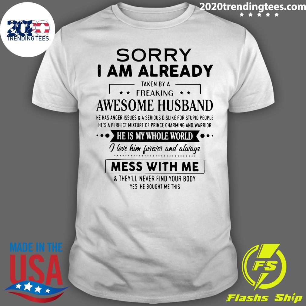 freaking awesome husband t shirt